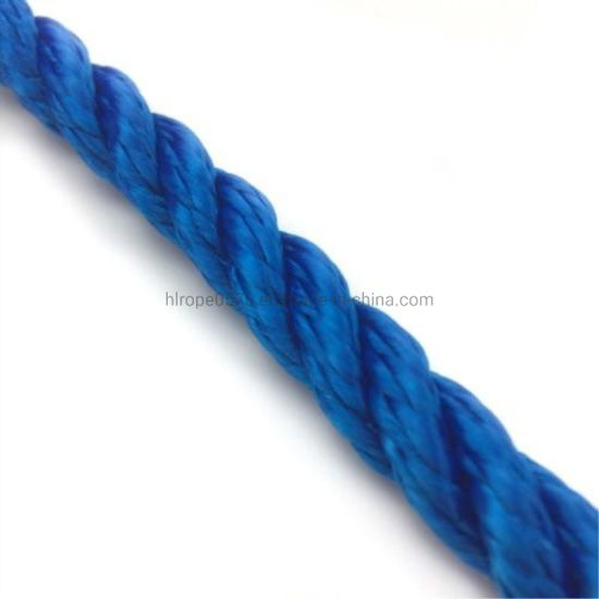 8 毫米 3 股柔软复丝绳宝蓝色 X 10 米长