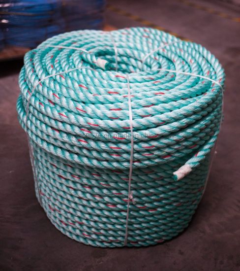 10mm 绿色带红色斑点 Polysteel 绳（220m 线圈）
