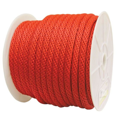 3股红色PP缆绳聚丙烯缆绳