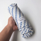 白色和蓝色10mmx15m重型编织聚丙烯绳PP船绳帆船野营晾衣绳固定线