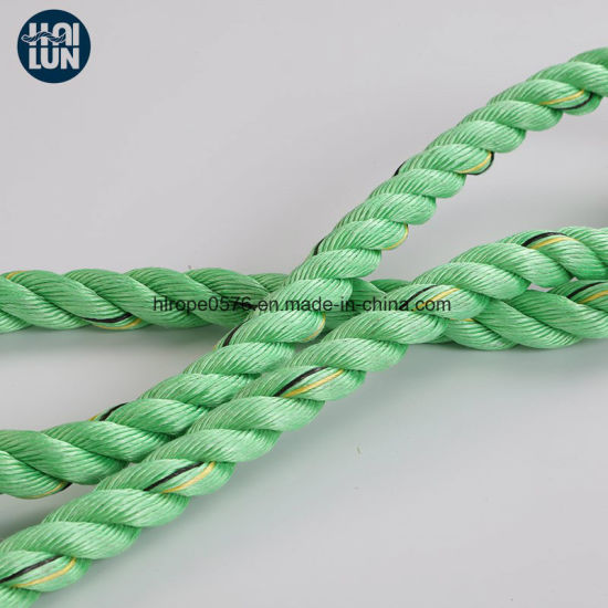 彩色3股PP绳聚丙烯绳缆和系泊绳
