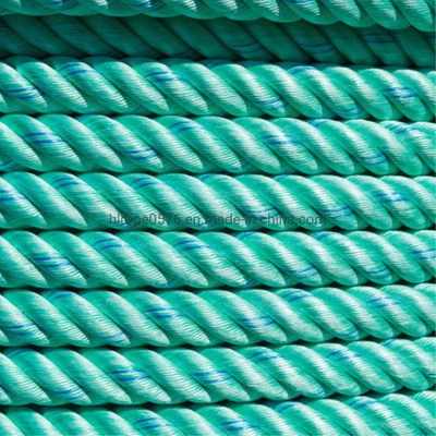 工厂绿色PP绳用于捕鱼和系泊的聚丙烯绳。