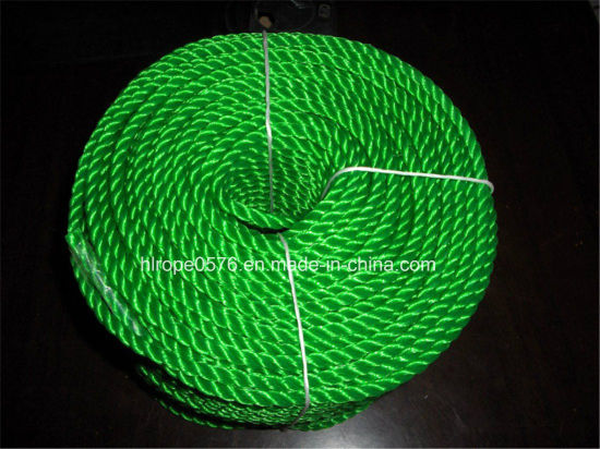 绿色3股16毫米尼龙编织锚绳